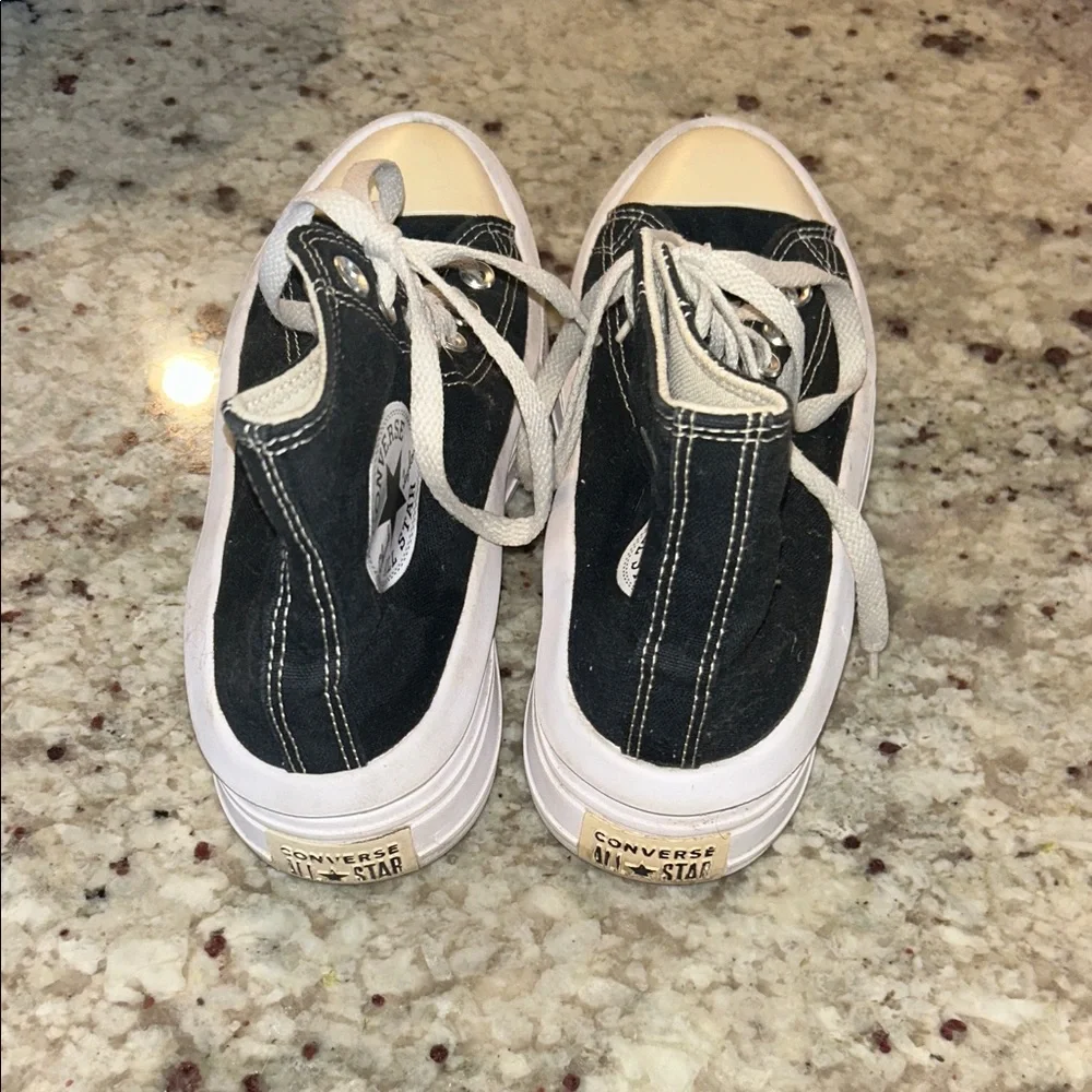 Converse Black and White High-Tops - Picture 3 of 3